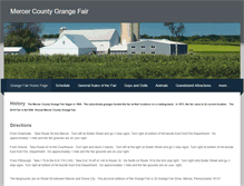 Tablet Screenshot of mercercountygrangefair.net